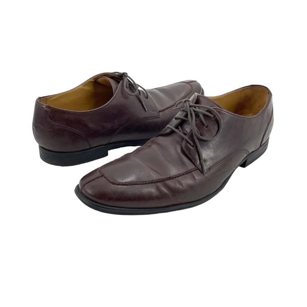 Cole Haan Brown Leather Lace Up Oxfords Dress Shoes Mens Size 12 Classic Neutral